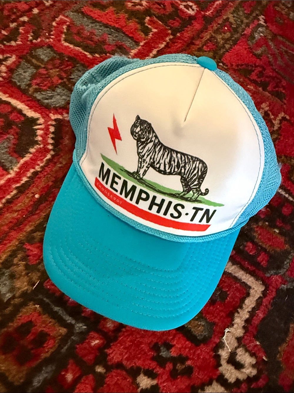 Choose901 Memphis TN Trucker Hat with Tiger Graphic